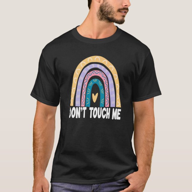 Camiseta No me toques el arcoiris introvertido antisocial 1 (Anverso)