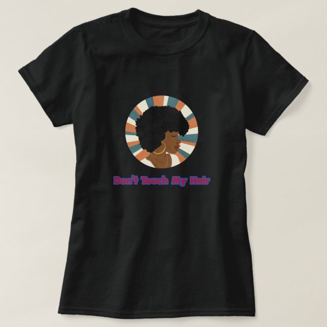 Camiseta No me toques el pelo (Diseño del anverso)