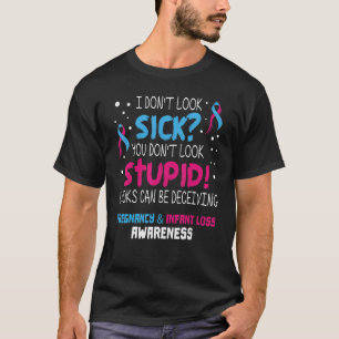 Camiseta No me veo enfermo Embarazo Infantil Sensibilizació