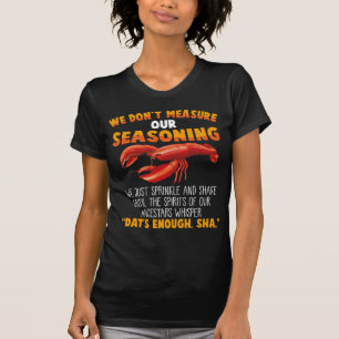 Camiseta No medir la mordaza sarcástica de los peces gordos