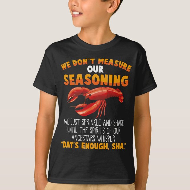 Camiseta No medir la mordaza sarcástica de los peces gordos (Anverso)