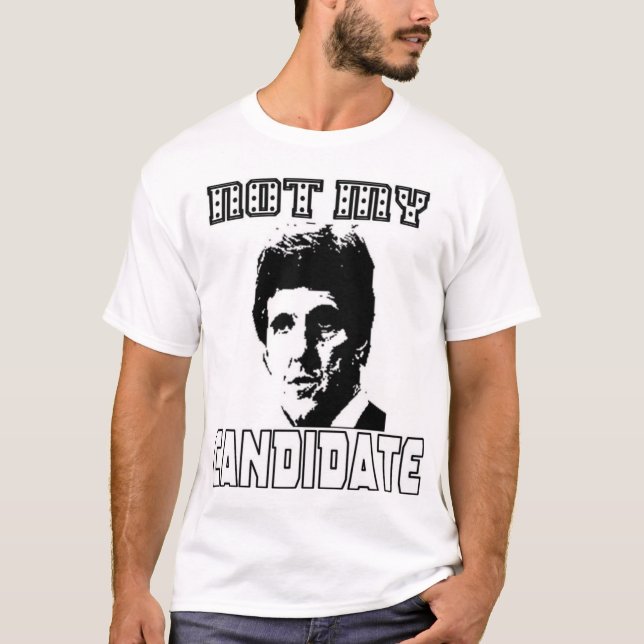 Camiseta No mi candidato (Anverso)