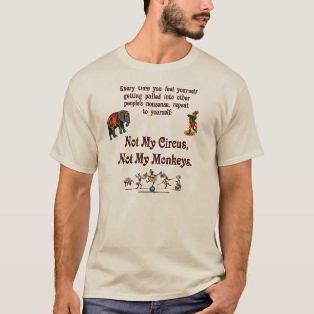 Camiseta No mi circo, no mis monos (Anverso)