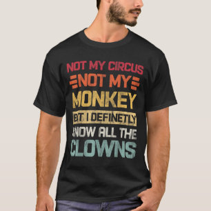 Camiseta No Mi Circo No Mis Monos Pero Conozco Todo El Cl