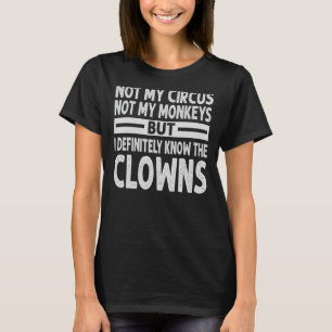 Camiseta No Mi Circo, No Mis Monos, Pero Conozco Todos Los