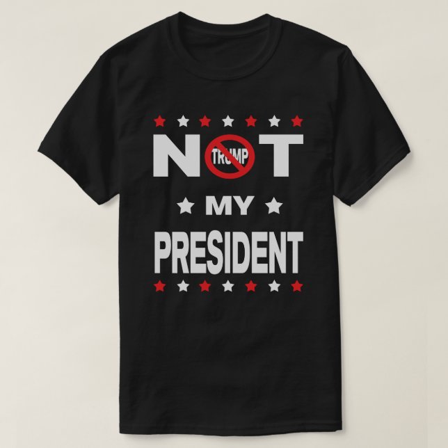 Camiseta No mi presidente - Anti-Triunfo (Diseño del anverso)