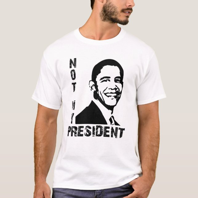 Camiseta No mi presidente Obama (Anverso)