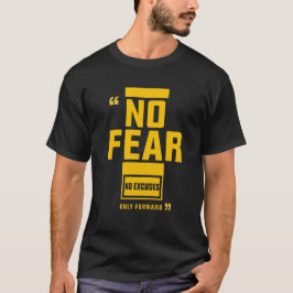 Camiseta No Miedo – Sin Excusas Solo Adelante Motivacional 