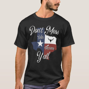 Camiseta No mires con un Texas maltrecho texano