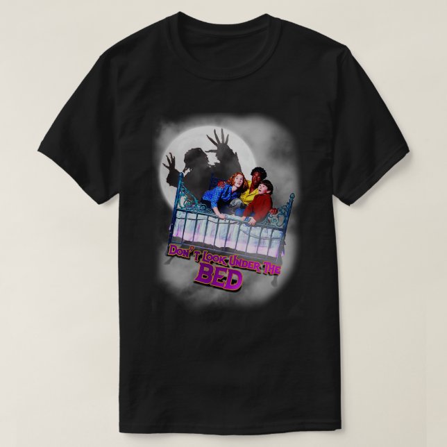 Camiseta No mires debajo de la cama  (Diseño del anverso)