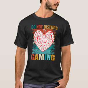 Camiseta No molestar a los jugadores retro del palo de jueg