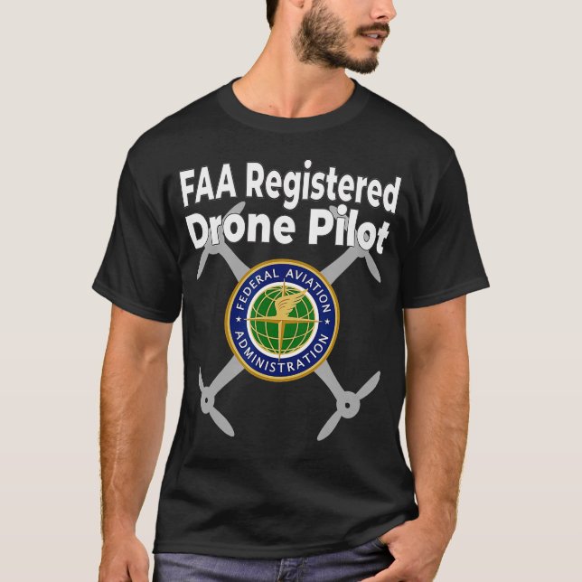 Camiseta No molestar al piloto de drones certificado por la (Anverso)