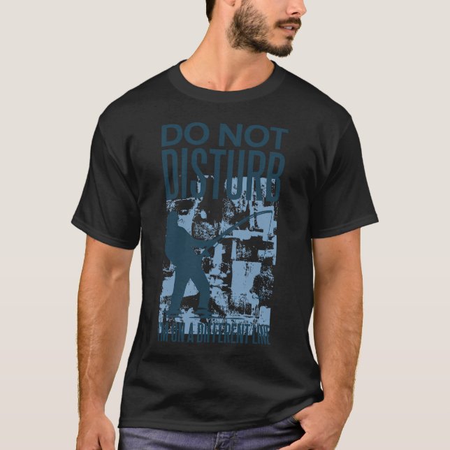 Camiseta No Molestar Amante de la Pesca (Anverso)