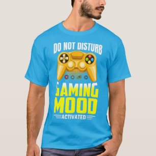 Camiseta No molestar el juego activado en modo de juegos