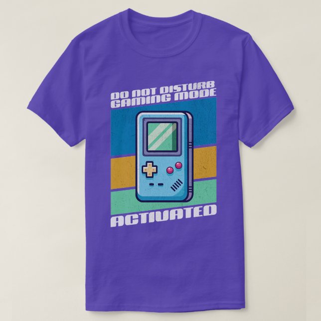 Camiseta No molestar el modo de juego activado (Diseño del anverso)