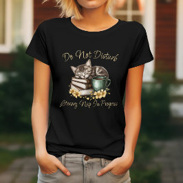 Camiseta No Molestar Gato Divertido