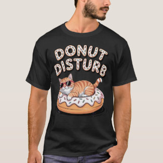 Camiseta No Molestar Gato Relaxándose En Salpicadura De Vai