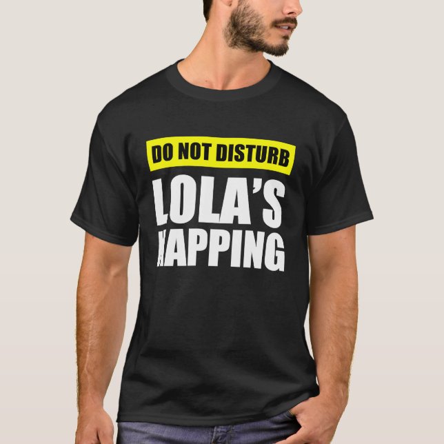 Camiseta No molestar la siesta de Lola (Anverso)