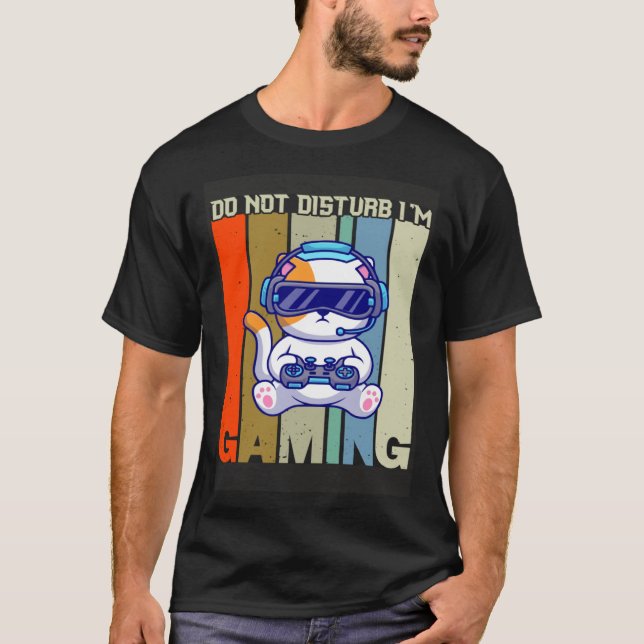 Camiseta No molestar mi juego (Anverso)