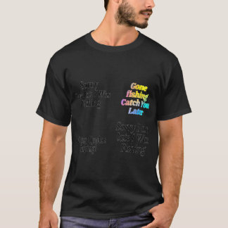 Camiseta No molestar. ¡Pescar! Regalo de pescador con caña