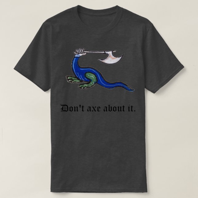 Camiseta No molestar sobre el diseño de un bollo medieval (Diseño del anverso)