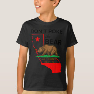 Camiseta No moleste el diseño de la república de Bear Calif