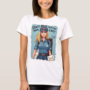 Camiseta No molestes a la señora del correo con el cartero