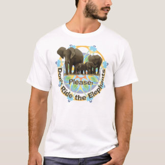 Camiseta No monte por favor los elefantes