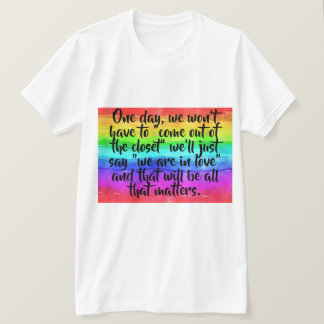 Camiseta No More Coming Out Of The Closet Pride