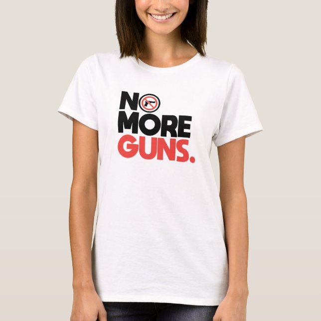 Camiseta No More Guns (Anverso)