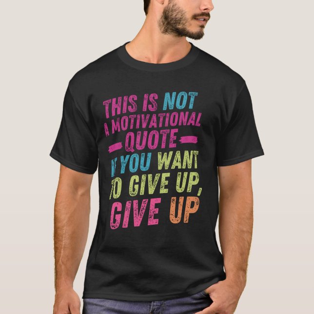 Camiseta No motivacional (Anverso)