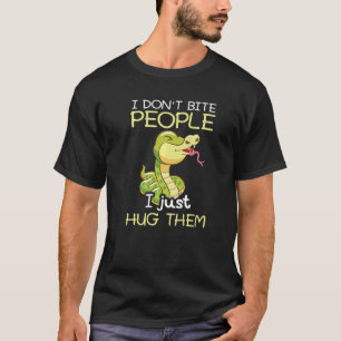 Camiseta No muerdo a la gente, simplemente los abro a la bo