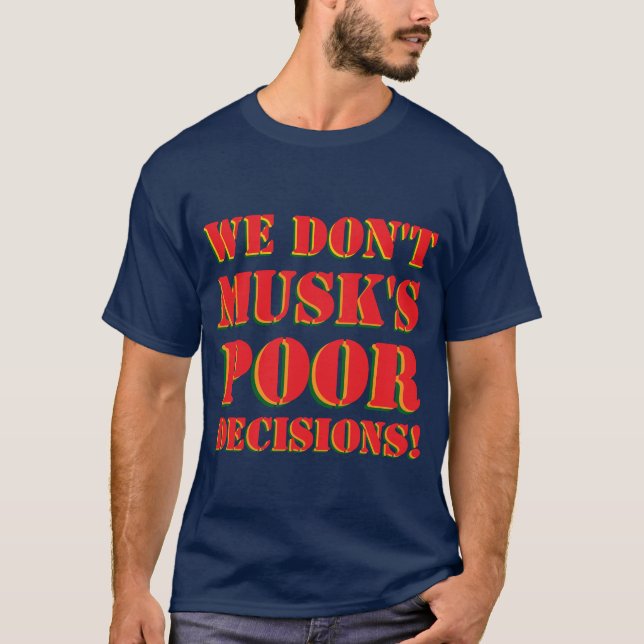 CAMISETA NO MUSK'S (Anverso)