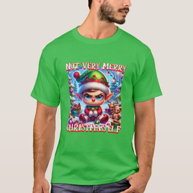 Camiseta No muy Feliz Nochebuena (Anverso)