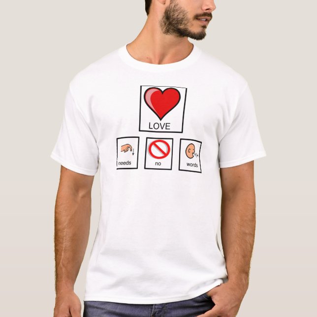 Camiseta No necesita ninguna palabra (Anverso)