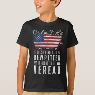 Camiseta No necesita ser reescrito, necesita ser releído
