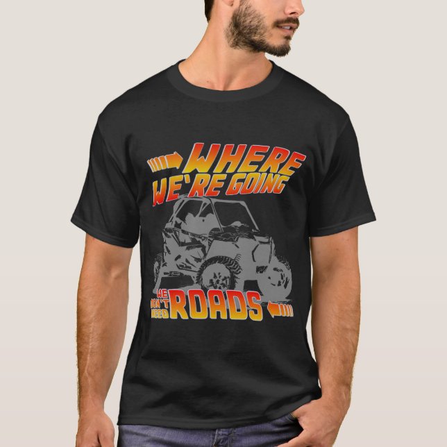 Camiseta No necesitamos carreteras bttf rzr (Anverso)