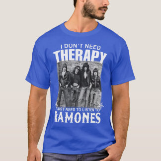 Camiseta No necesito banda musical de terapia