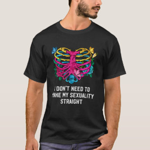 Camiseta No necesito hacer mi sexualidad directa Pansexua