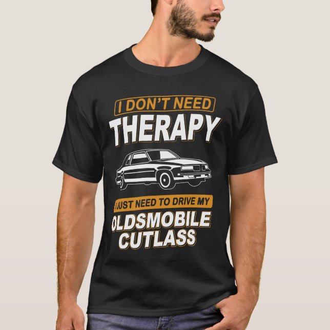 Camiseta NO NECESITO TERAPIA 1987 Oldsmobile Cutlass Supre (Anverso)