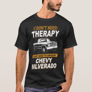 Camiseta NO NECESITO TERAPIA Chevrolet C10 Silverado 1987