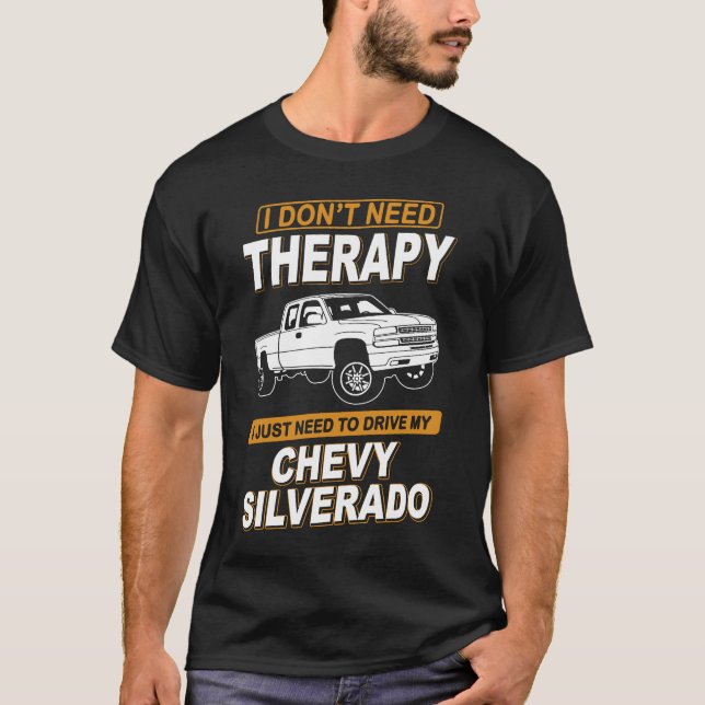 Camiseta NO NECESITO TERAPIA Chevrolet Silverado 2000 (Anverso)