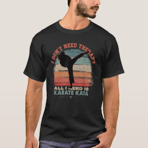 Camiseta No necesito terapia necesito mujeres de Karate Kat