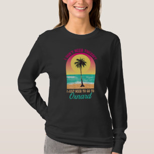 Camiseta No necesito terapia Oxnard Beach California Ocean