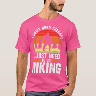Camiseta No Necesito Terapia Solo Estoy Paseando Montaña