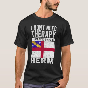 Camiseta No necesito Terapia solo necesito ir a Herm