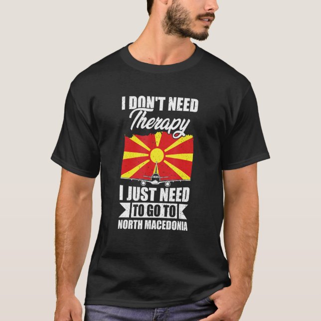 Camiseta No necesito terapia, solo necesito ir a Mamáes del (Anverso)