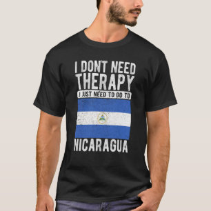 Camiseta No necesito Terapia solo necesito ir a Nicaragua