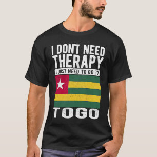 Camiseta No necesito terapia solo necesito ir a Togo