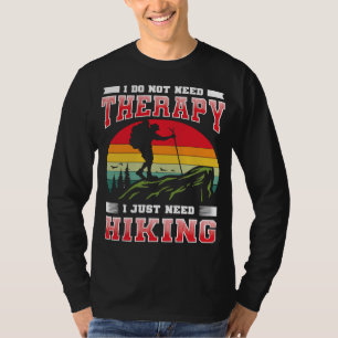 Camiseta No necesito terapia solo necesito ir de excursión